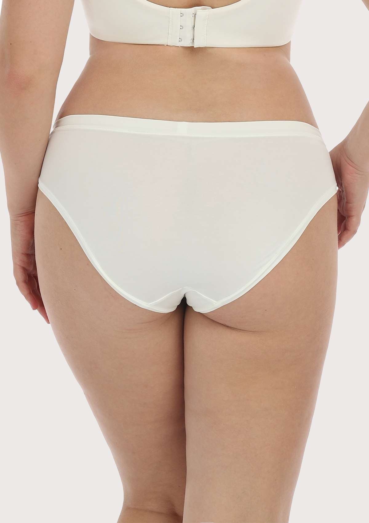 HSIA Comfort Stretch Cotton Everyday Bikini Panty - XXL / Beige