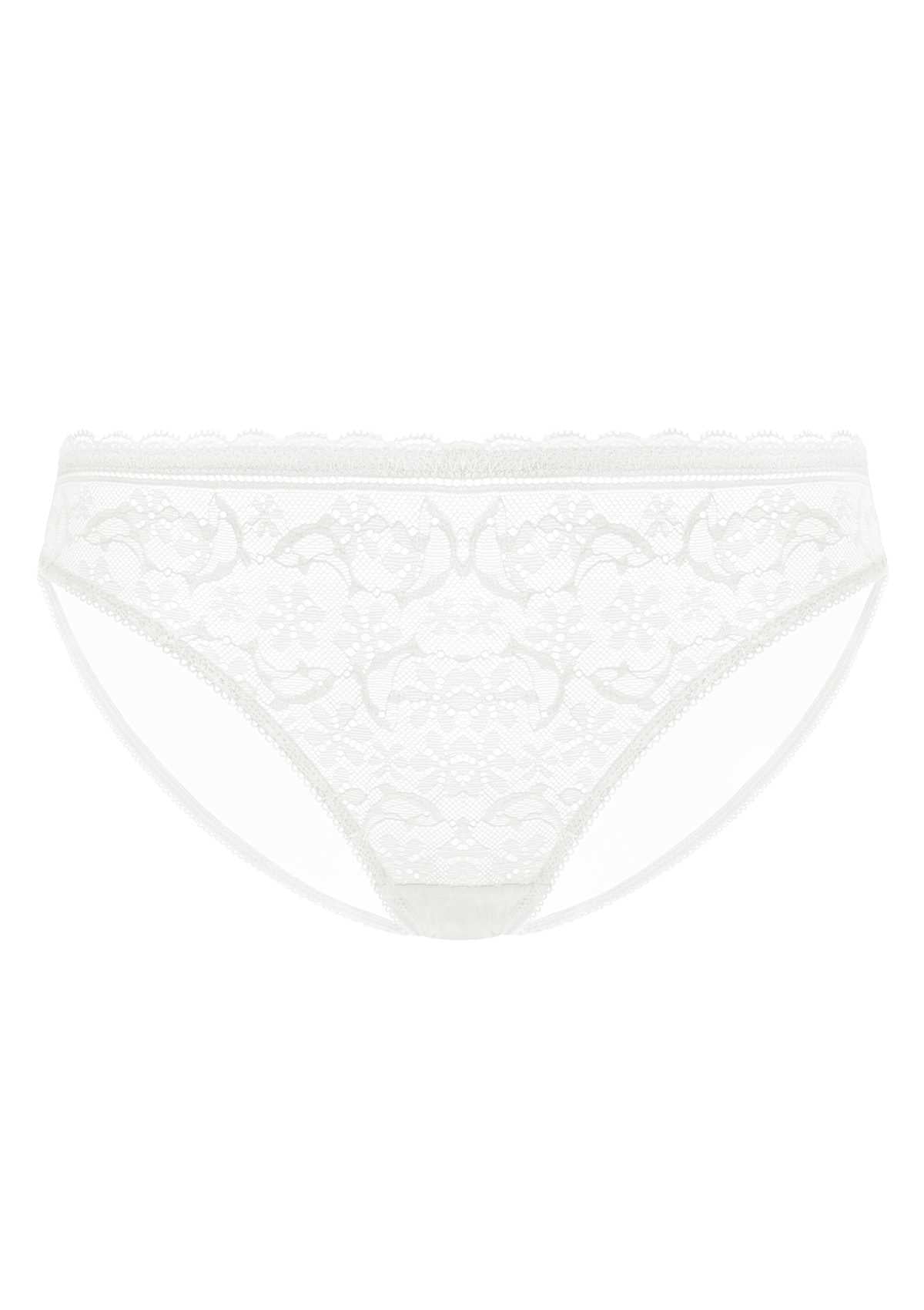HSIA Anemone Lace Dolphin-Patterned Front And Mesh Back Panties-3 Pack - L / Black+Burgundy+White