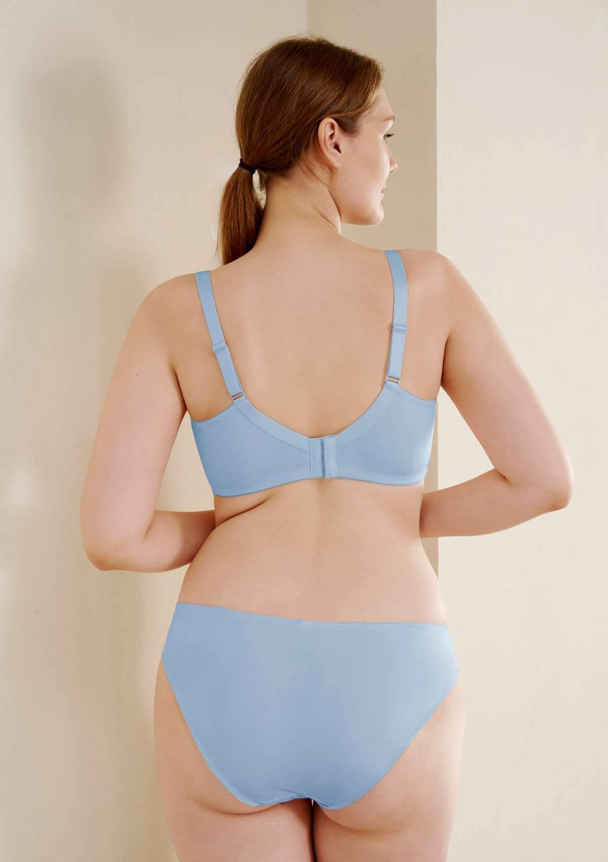 HSIA Lightly Padded Comfort Everyday Underwire Bra - Blue / 42 / D