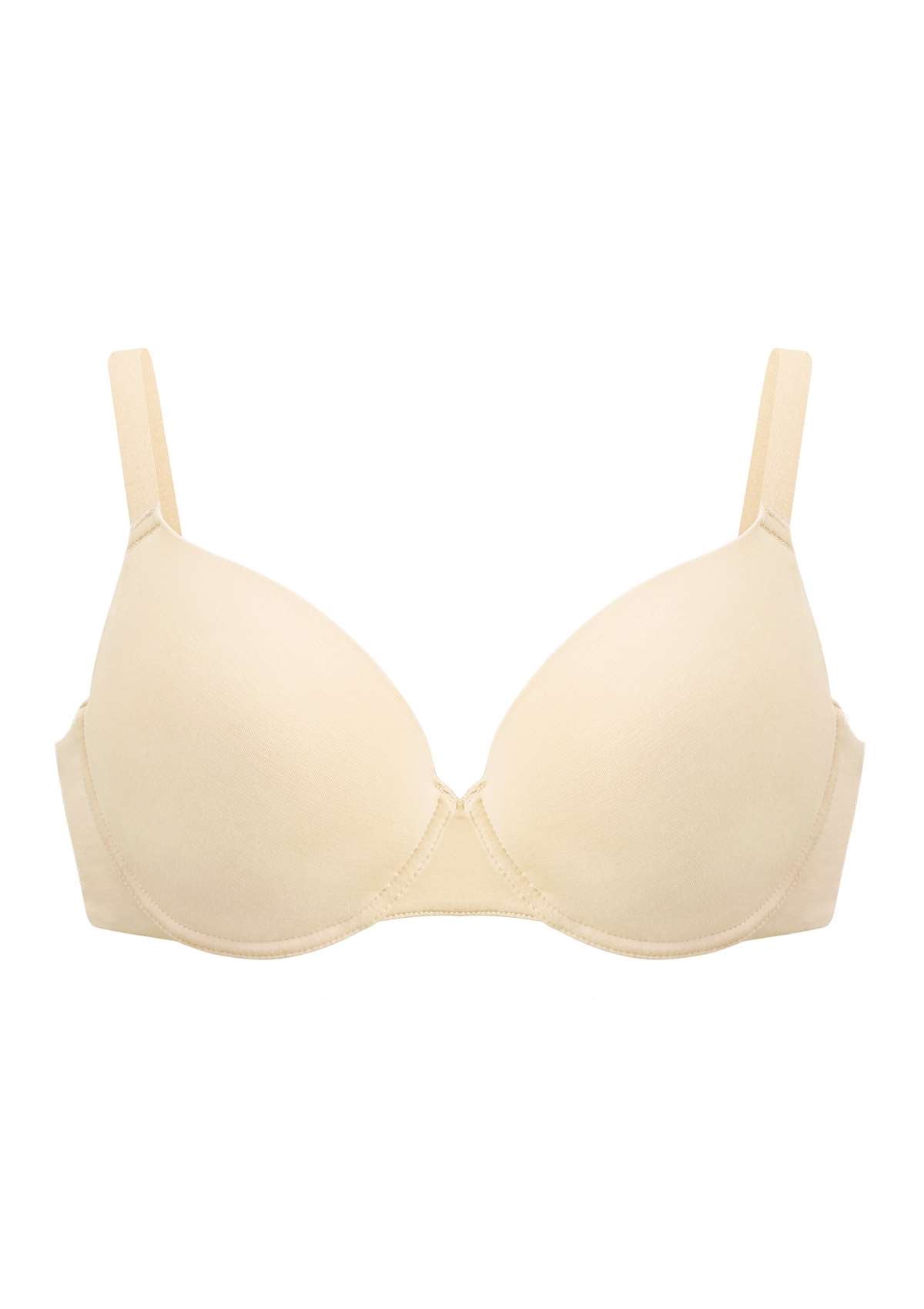 HSIA Virginia Lightly Padded Underwire Hypoallergenic T-shirt Bra - White / 36 / DD/E