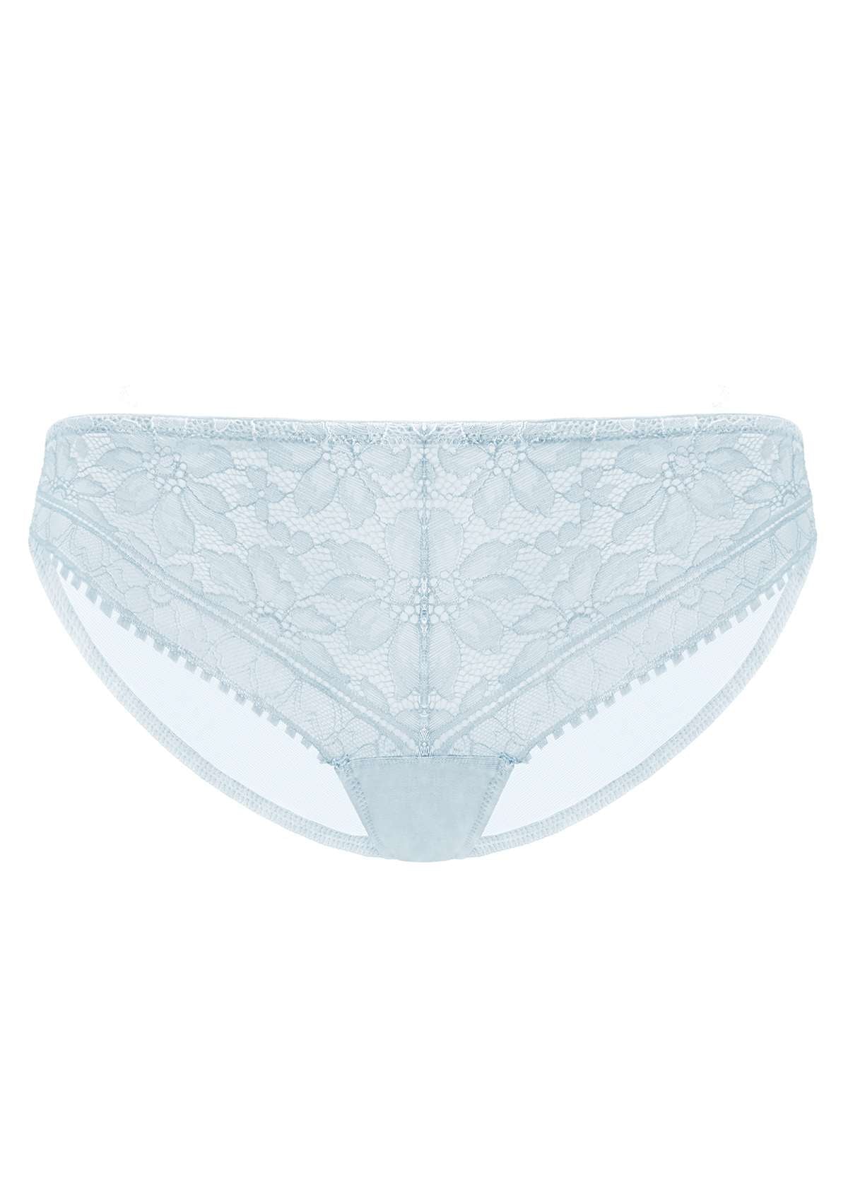 HSIA Silene Sheer Lace Mesh Hipster Underwear 3 Pack - XL / Light Blue+Champagne+Light Pink
