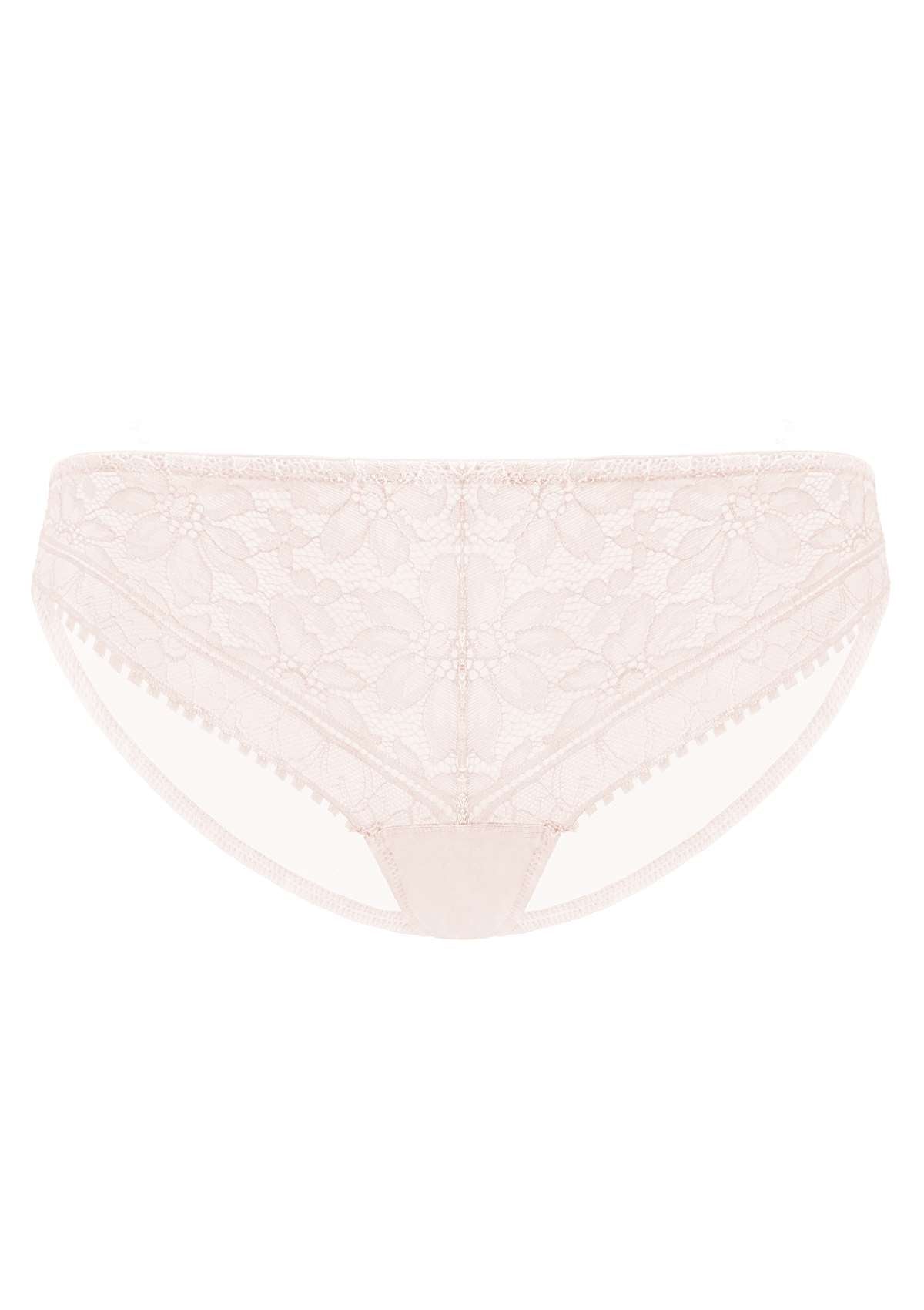 HSIA Silene Sheer Lace Mesh Hipster Underwear 3 Pack - M / Light Blue+Champagne+Light Pink