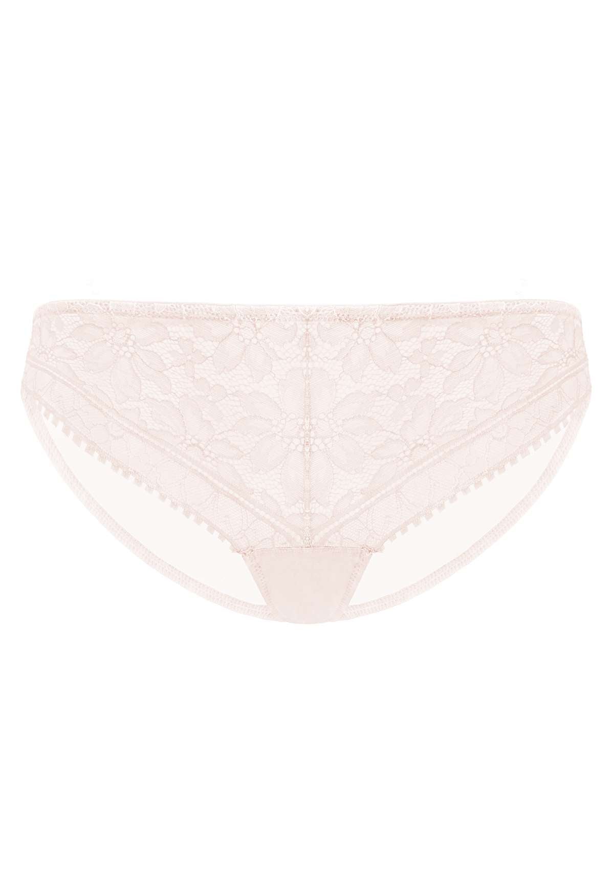 HSIA Silene Sheer Lace Mesh Hipster Underwear 3 Pack - L / Light Blue+Champagne+Light Pink