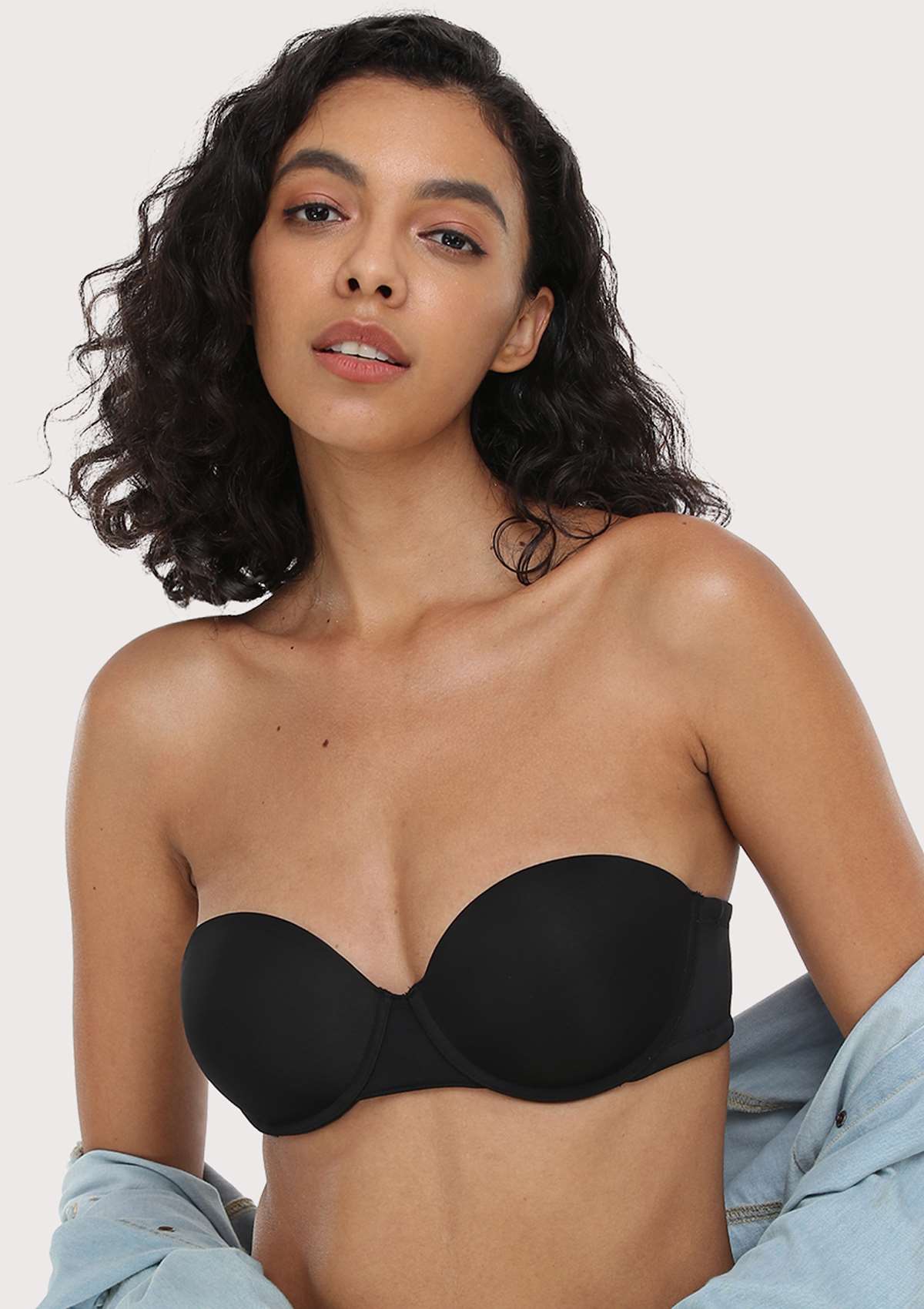 HSIA Multiway Strapless Versitile Molded Padded Bra For Small Busts - Black / 32 / B