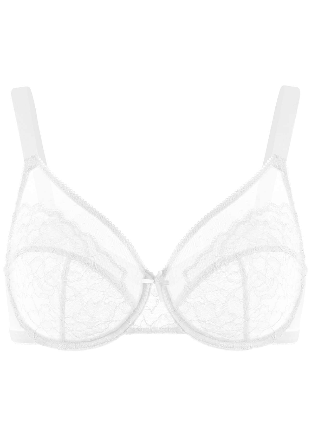 HSIA Enchante Big Bra: Minimizer, Uplift, Unlined Wired Bra - Light Gray / 36 / C