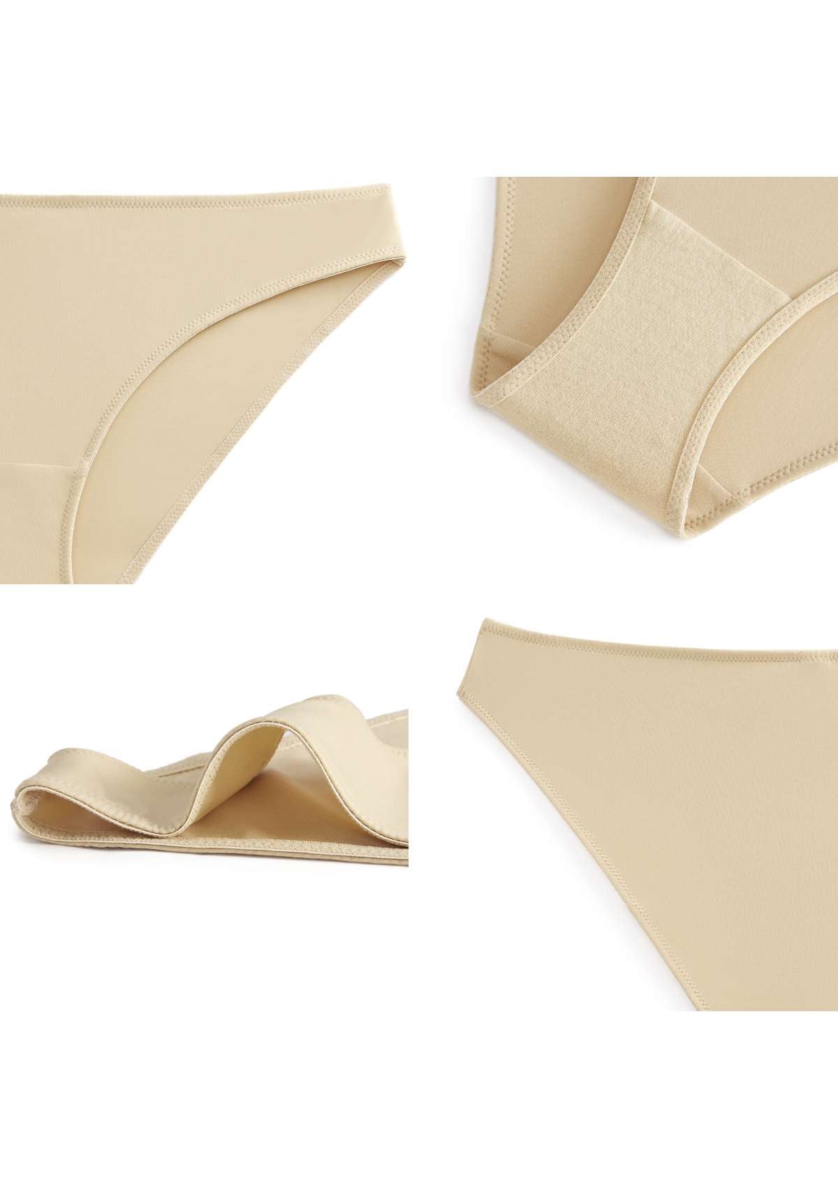 HSIA Patricia Smooth Classic Soft Stretch Panty - Everyday Comfort - L / Beige
