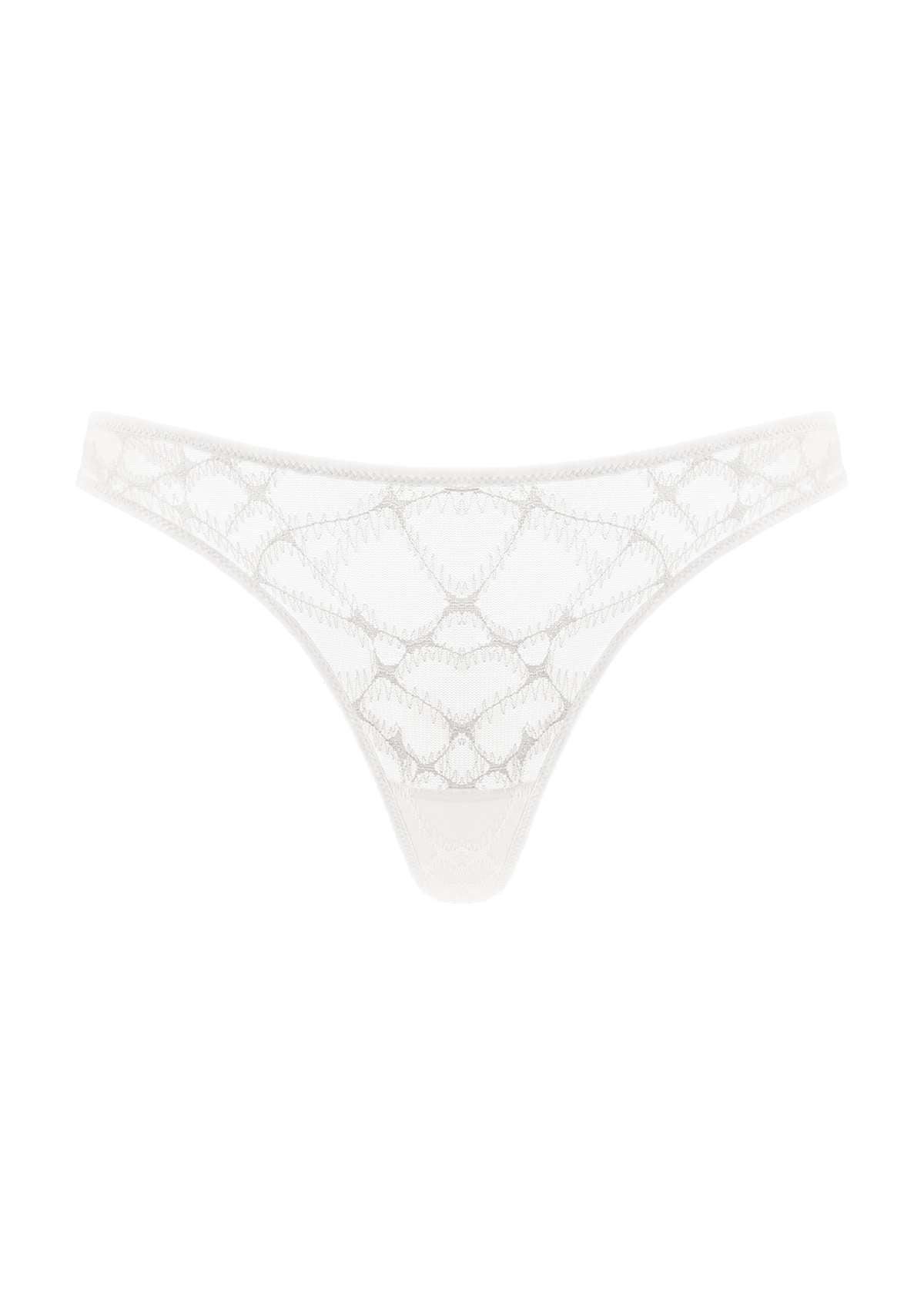 HSIA Soft Sexy Mesh Thong Underwear 3 Pack - S / Black+White+Light Coral