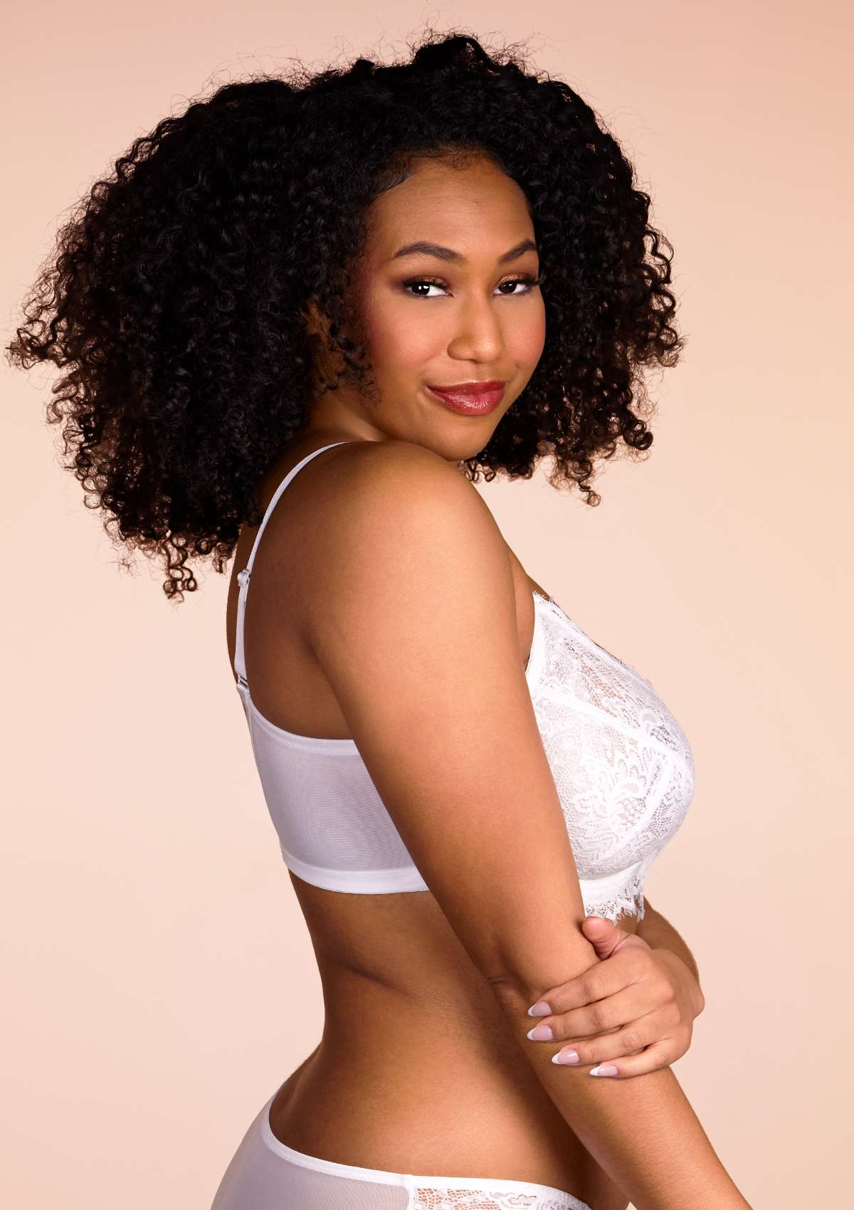 HSIA Sunflower Beautiful Bra: Full Figure Bra With Side Boob Support - White / 40 / H