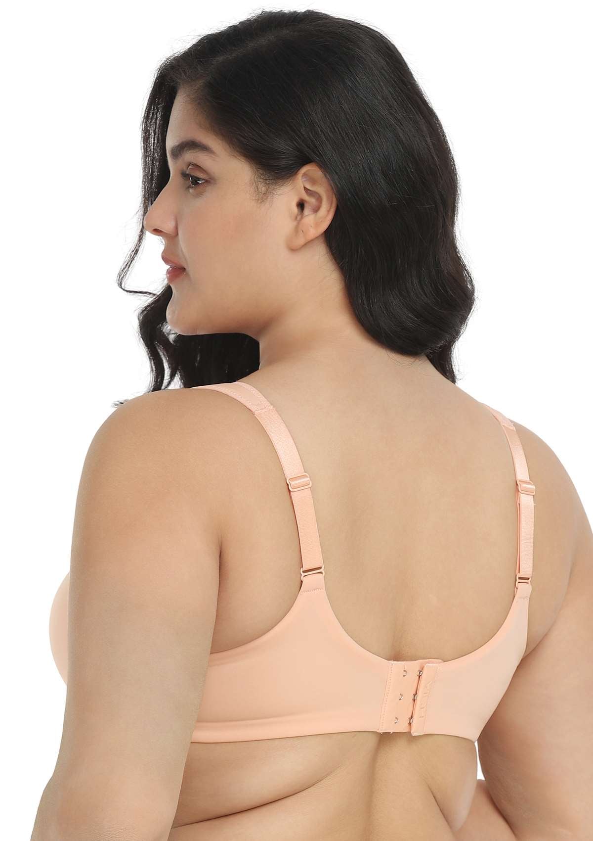 HSIA Patricia Smooth Classic T-shirt Lightly Padded Minimizer Bra - Light Pink / 38 / DD/E