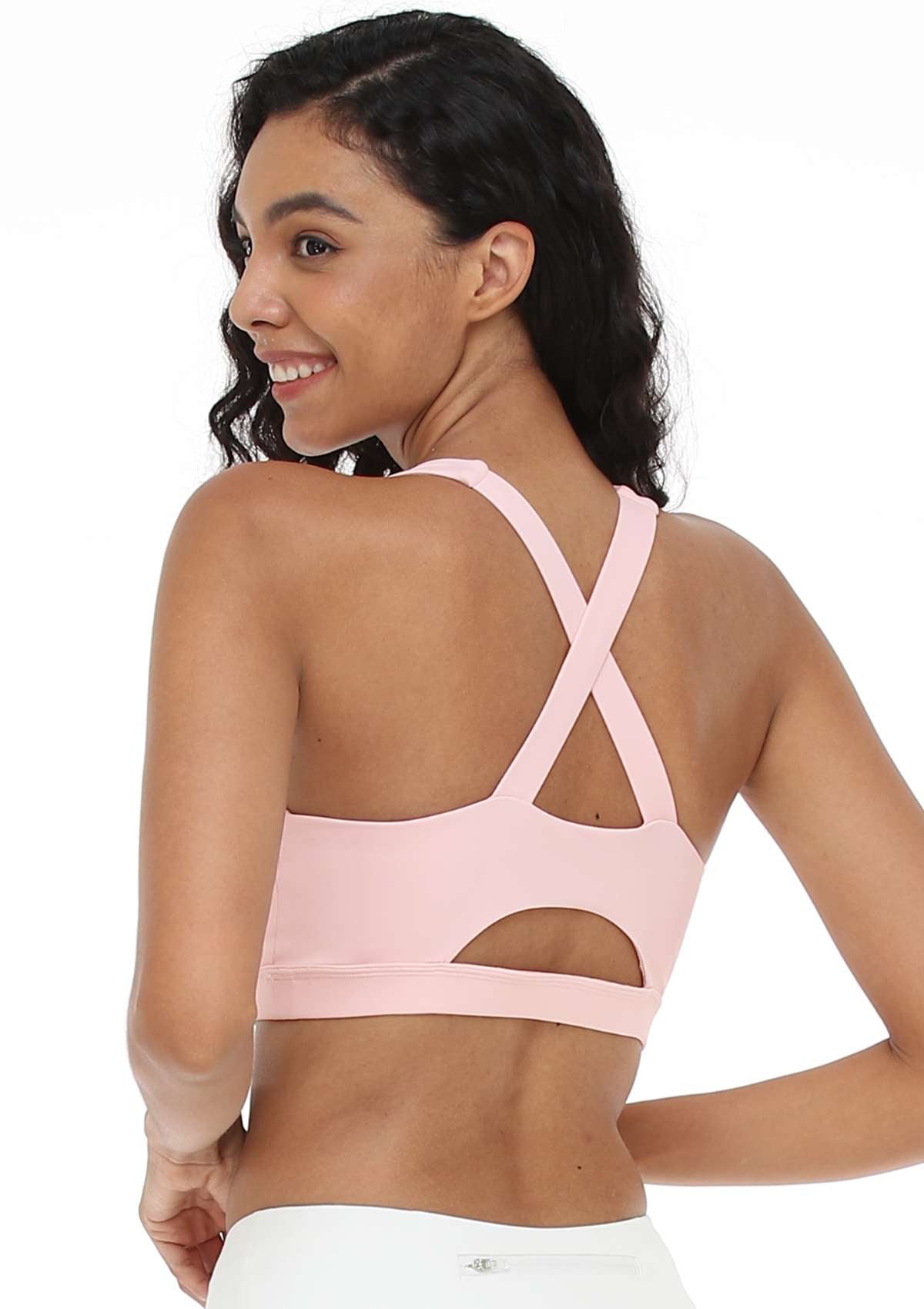 SONGFUL Vigor Low-Impact Chic Stylish Versatile Sports Bra - S / Light Pink