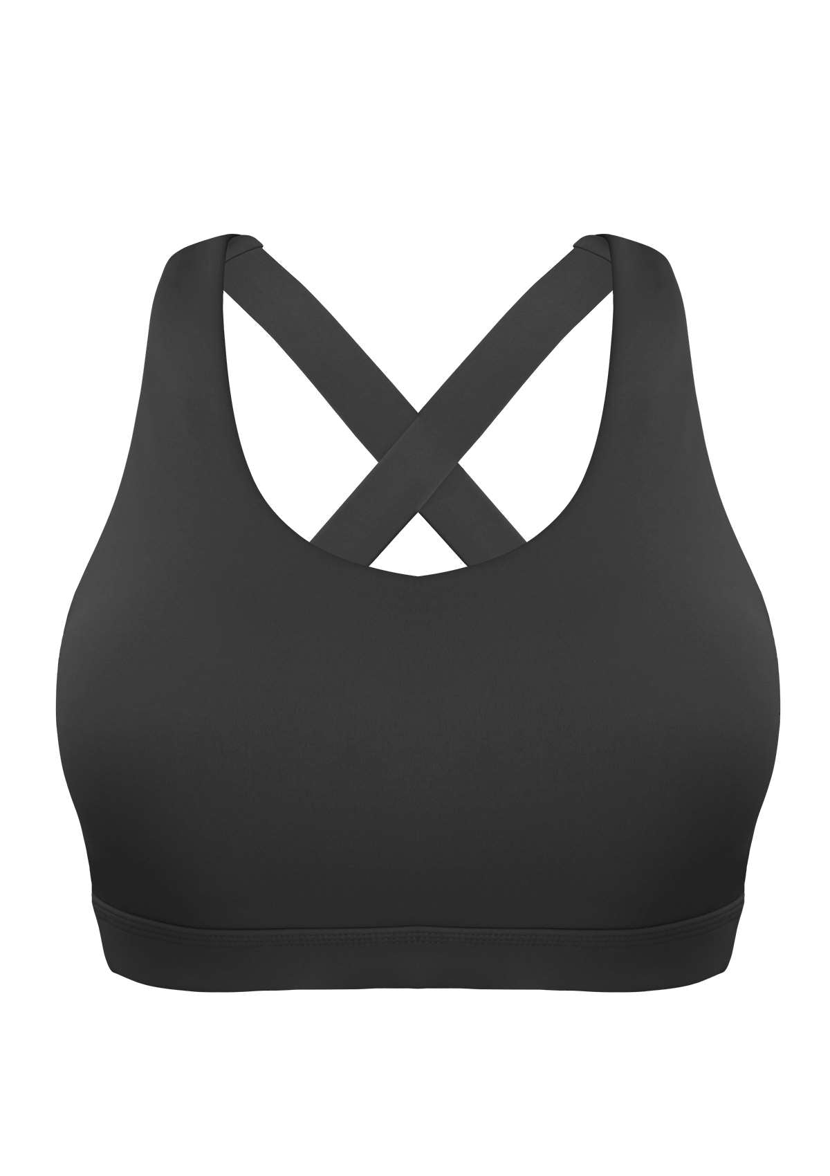 SONGFUL Vigor Low-Impact Chic Stylish Versatile Sports Bra - M / Black