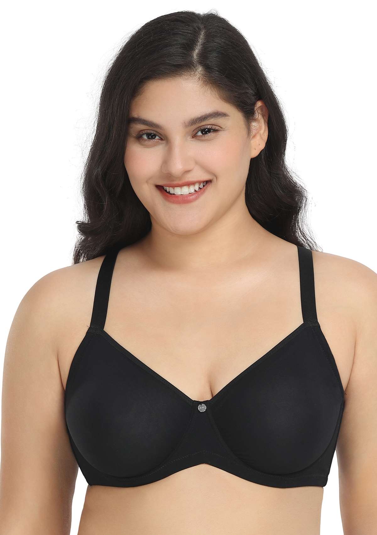 HSIA Marquita Ultimate Comfort Unlined Mesh Sheer Airy Underwire Bra - 34 / D / Black