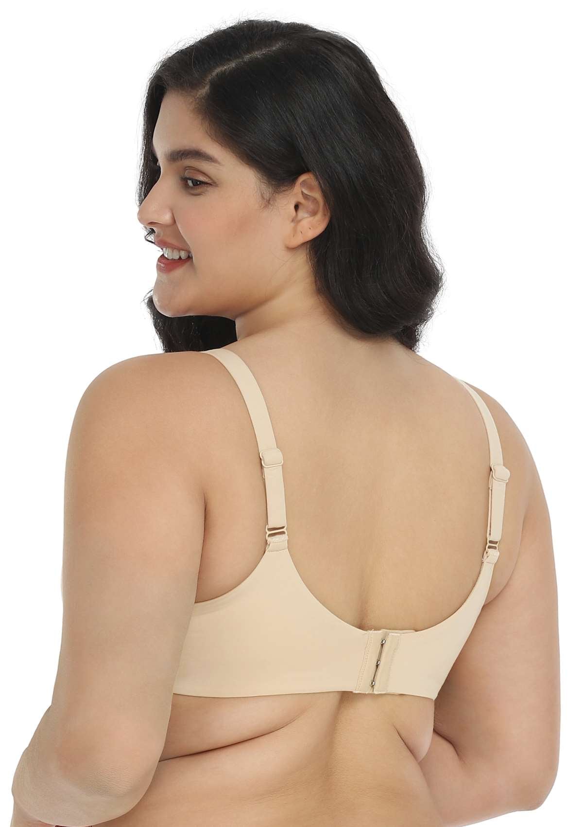 HSIA Virginia Lightly Padded Underwire Hypoallergenic T-shirt Bra - Beige / 34 / D