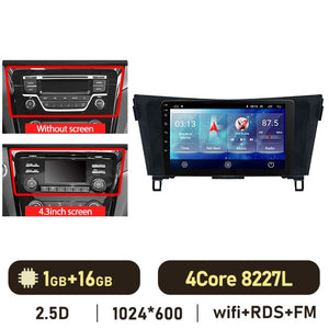 Eunavi 2 Din Android Auto Radio For Nissan Qashqai J11 X-Trail 3 T32 2013-2017 Carplay Car Multimedia Player GPS 2din Autoradio