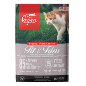 Orijen Fit & Trim Biologically Appropriate Grain-Free Dry Cat Food, 12 lb
