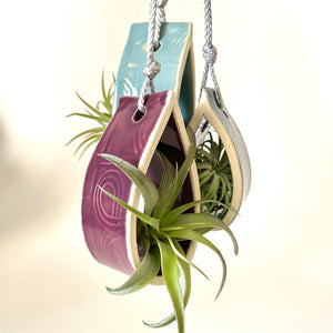 Hanging Plant Holder ~ Tiny - Melissa Henshaw Ceramics - Hanging Pot Holders For Plants