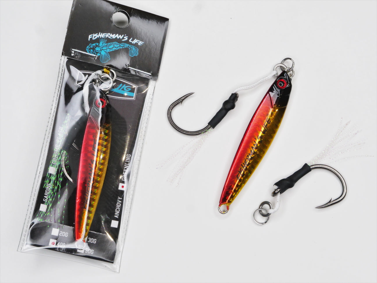 YLLSF 5 Pack Luminous Barbed Fishing Hook Line Rigs Saltwater Spring Feeder  Fishhook 