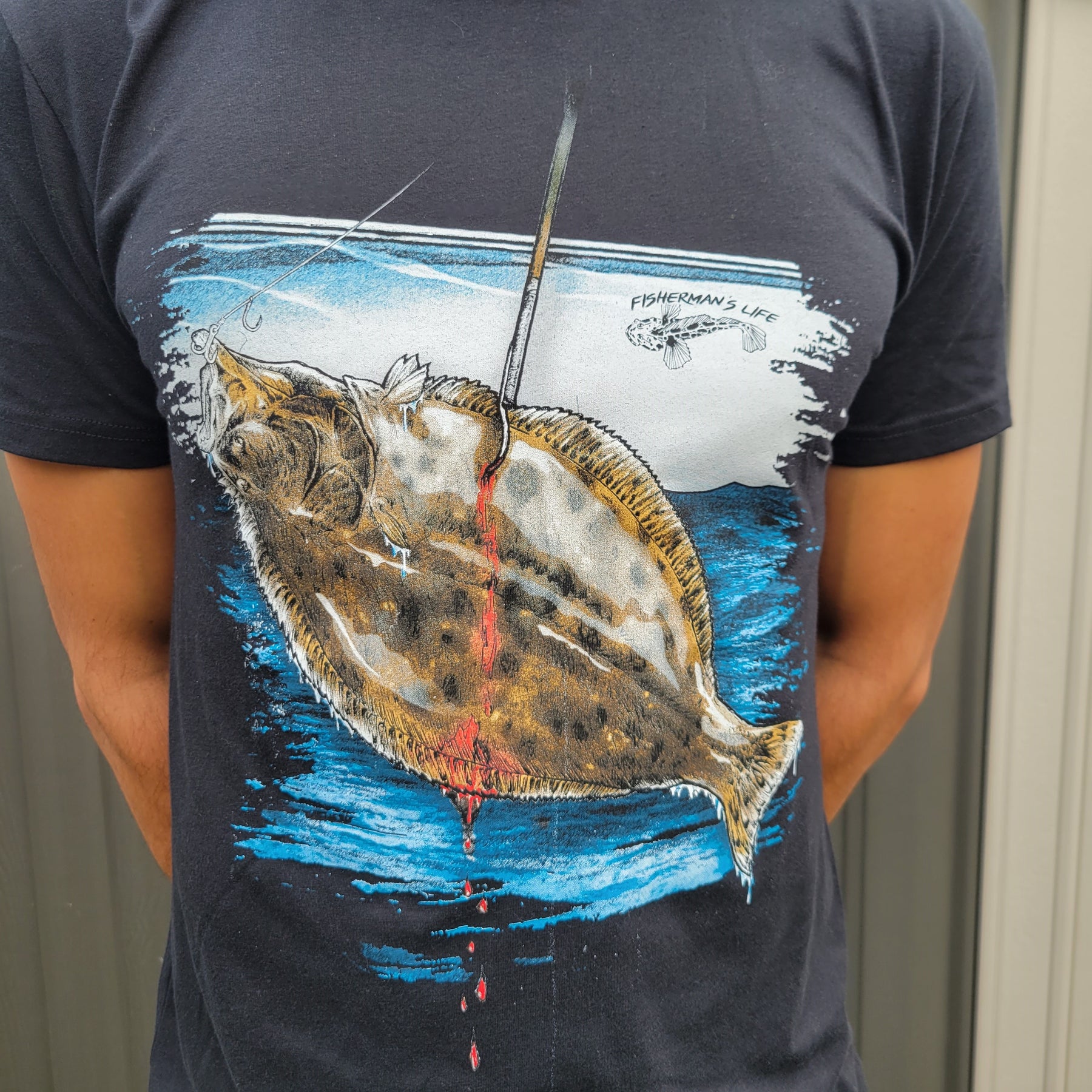 Dungeness Crab being SNARED T-SHIRT by Fisherman's Life®