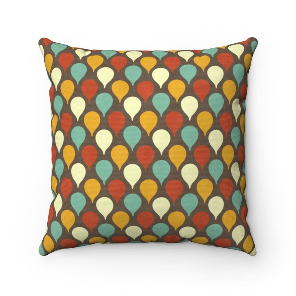 Yellow orange pillow, half moon mid century design, modern pillow, Int –  Velvet Atelier Design