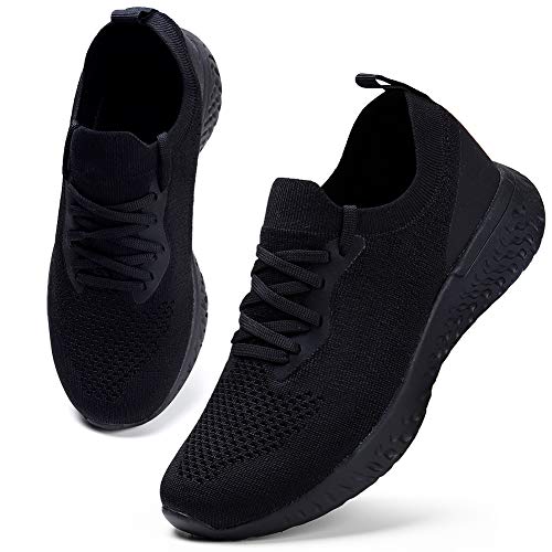 comfortable black tennis shoes