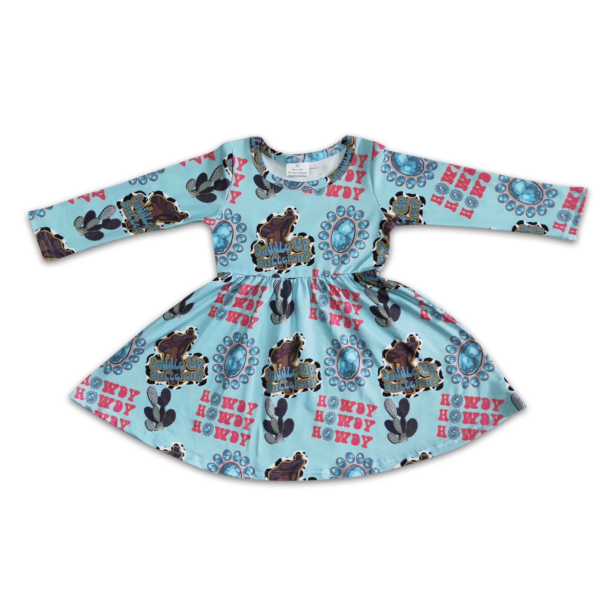 Boo SKULL patchwork baby girls Halloween dresses