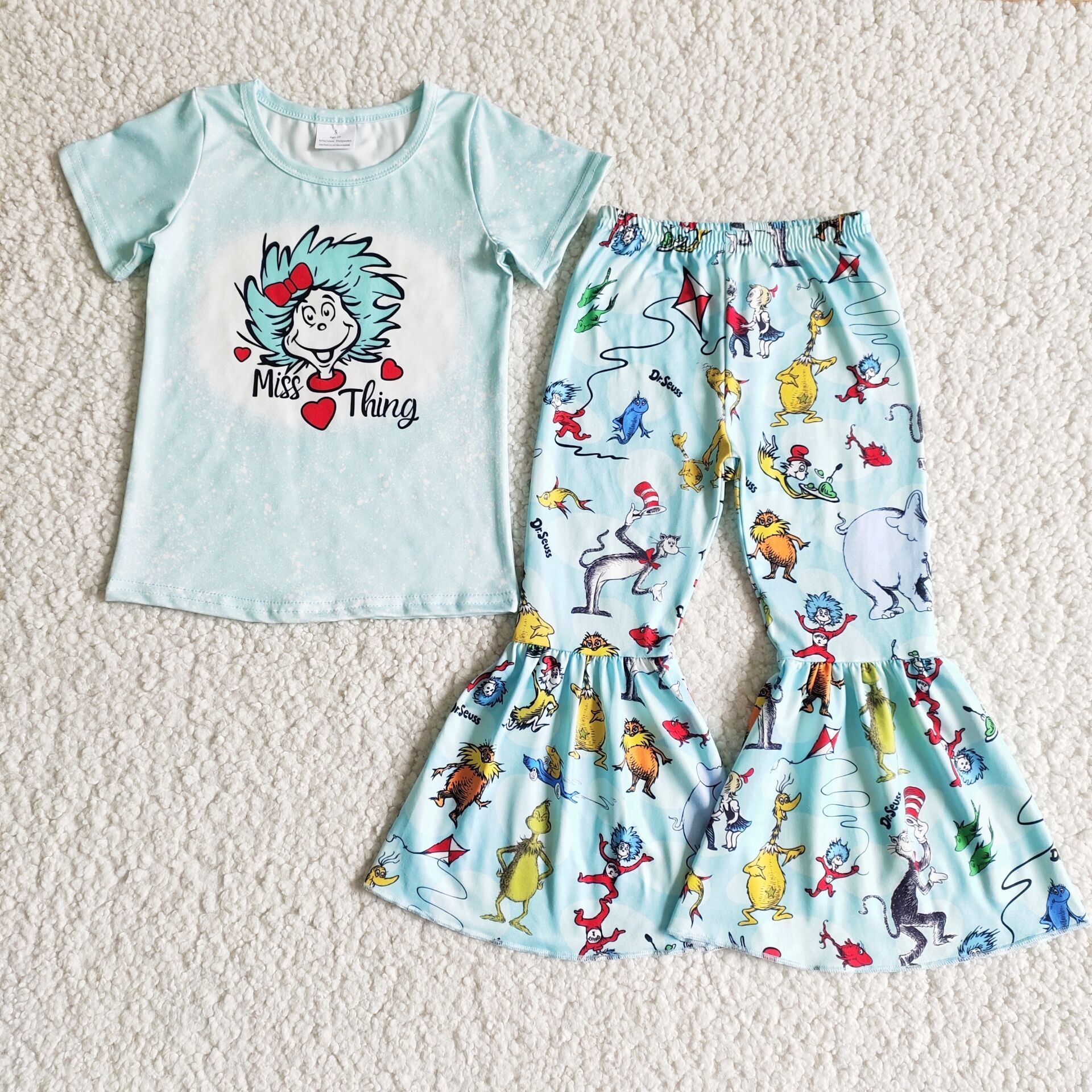 Taco bell shirt bell bottom pants kids clothing set Yawoo Garments