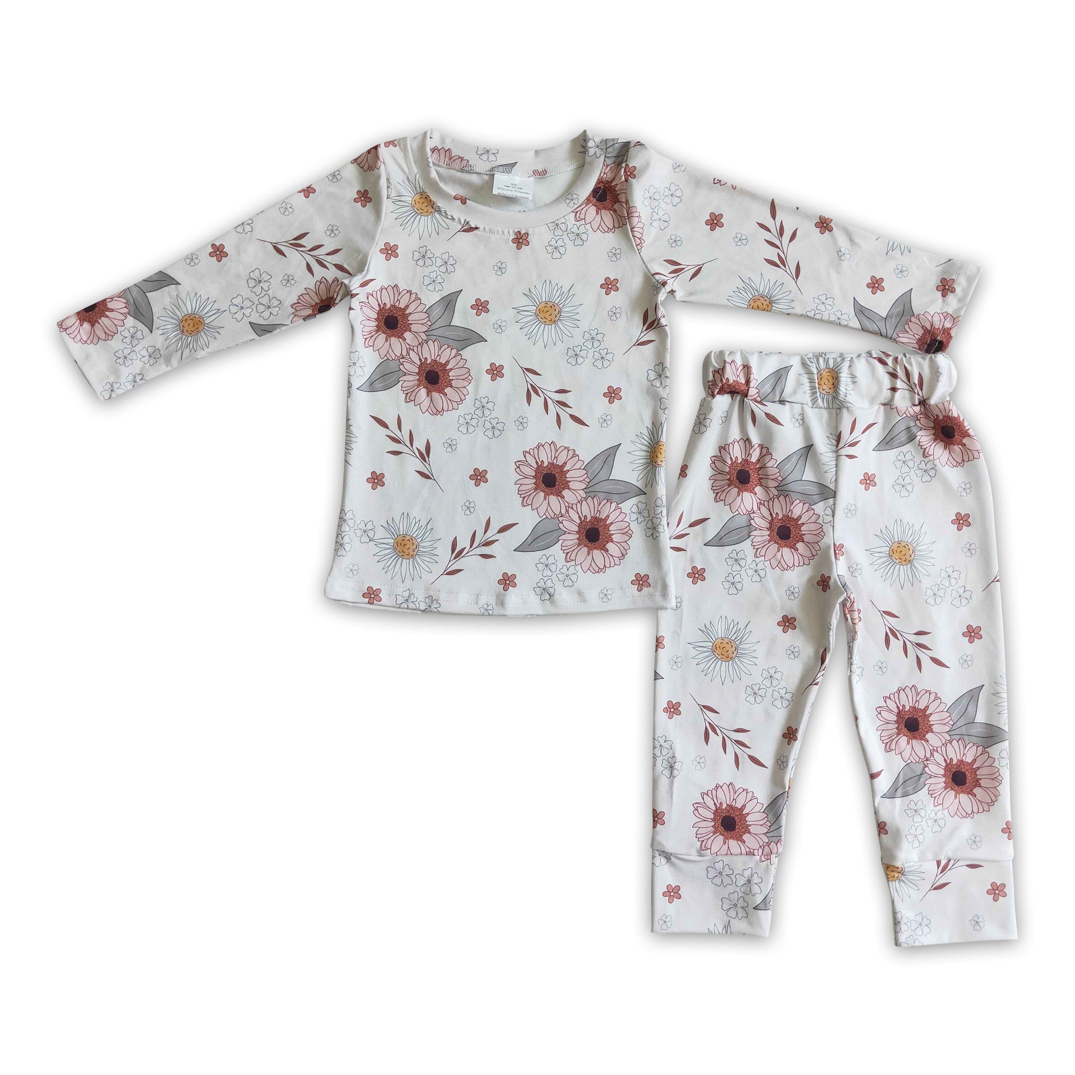 Turkey bleached shirt floral pants girls Thanksgiving CLOTHING