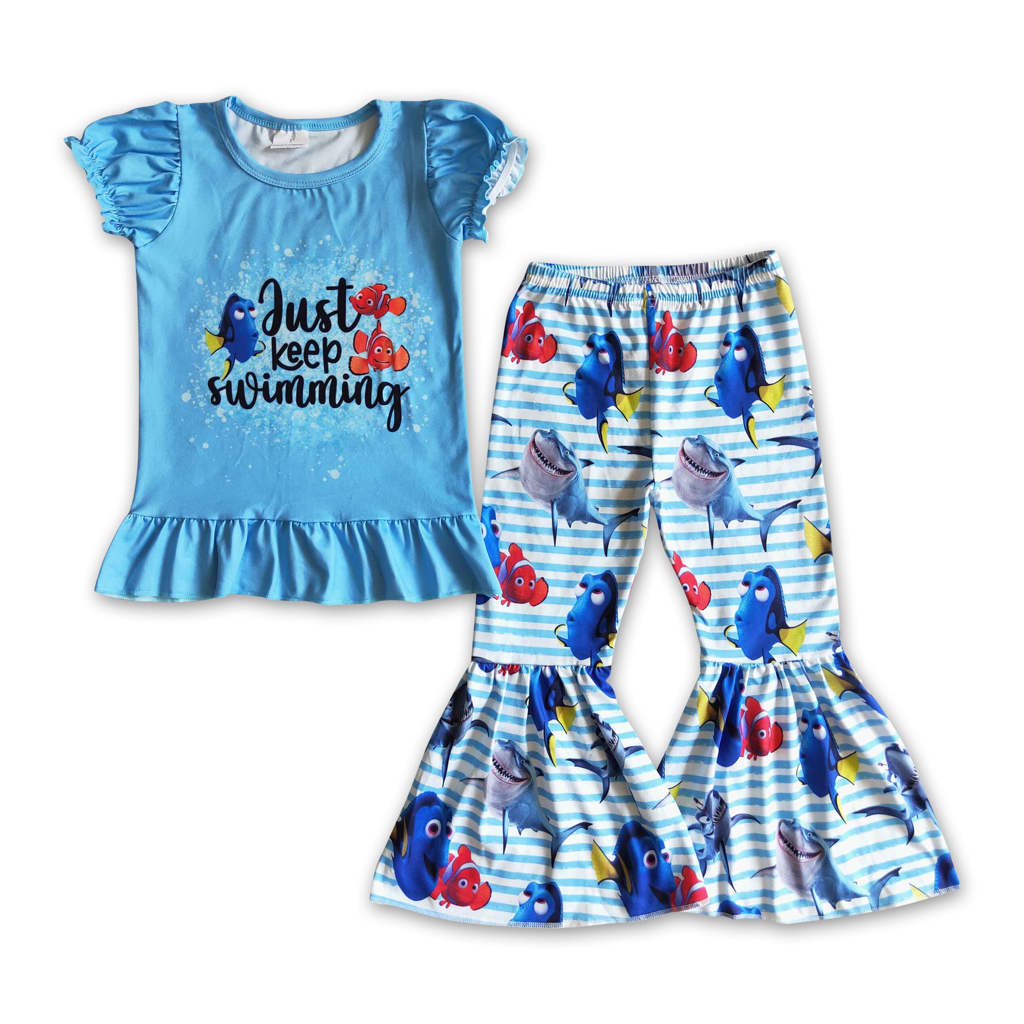 Little turkey kids girls Thanksgiving CLOTHING set