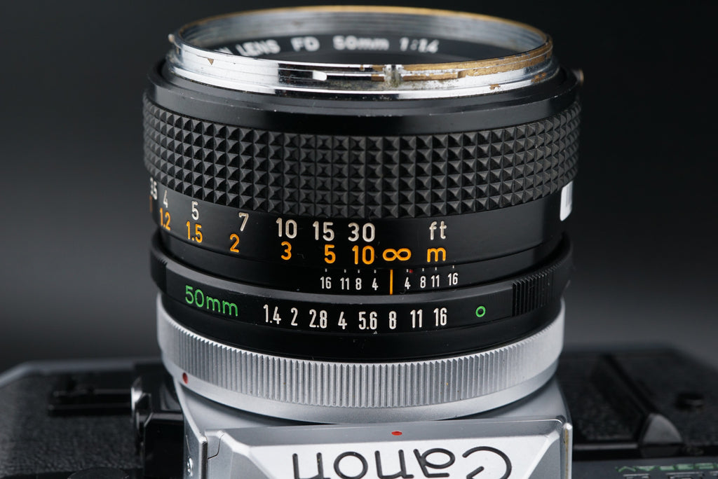 Canon AE-1 Program Aperture Ring, Depth-of-Field Preview, & Program Lock