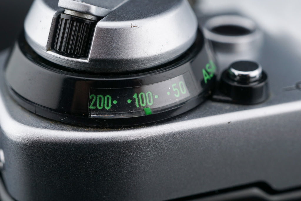 Canon AE-1 Program ISO dial