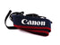 Canon Blue & Red Fabric EOS Strap - Accessory Image