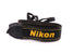 Nikon Black & Yellow Fabric Neck Strap - Accessory Image