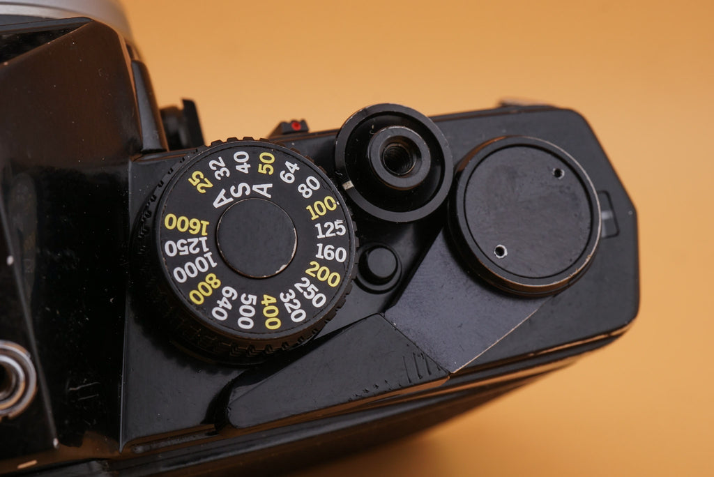 olympus om-1 ISO Dial, Shutter Button, Film Advance Lever & Frame Counter