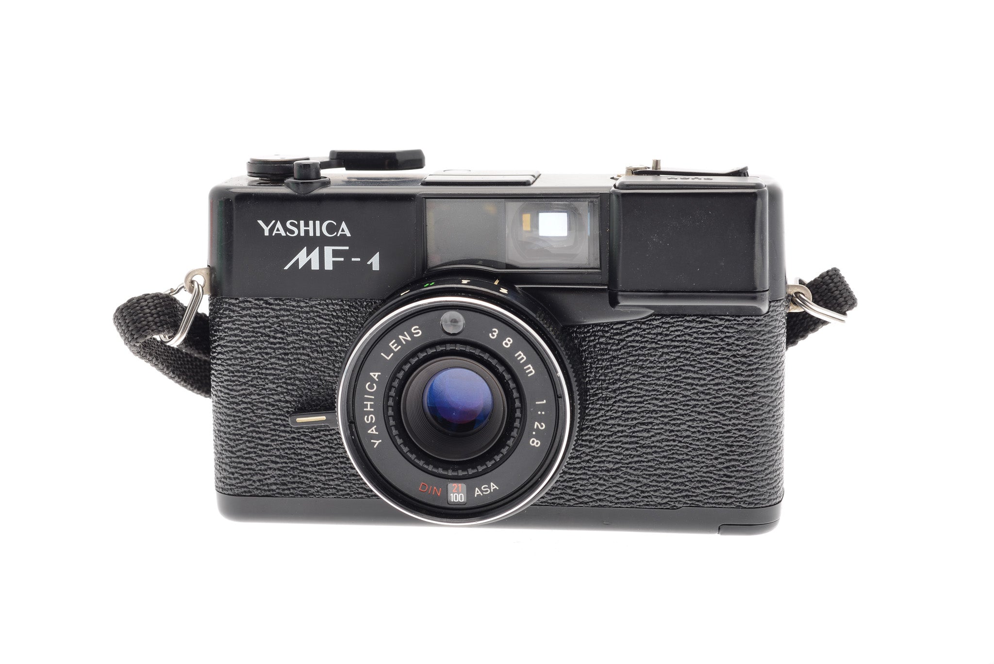 Yashica MF-1 35mm Camera - Leather (Black / Orange)