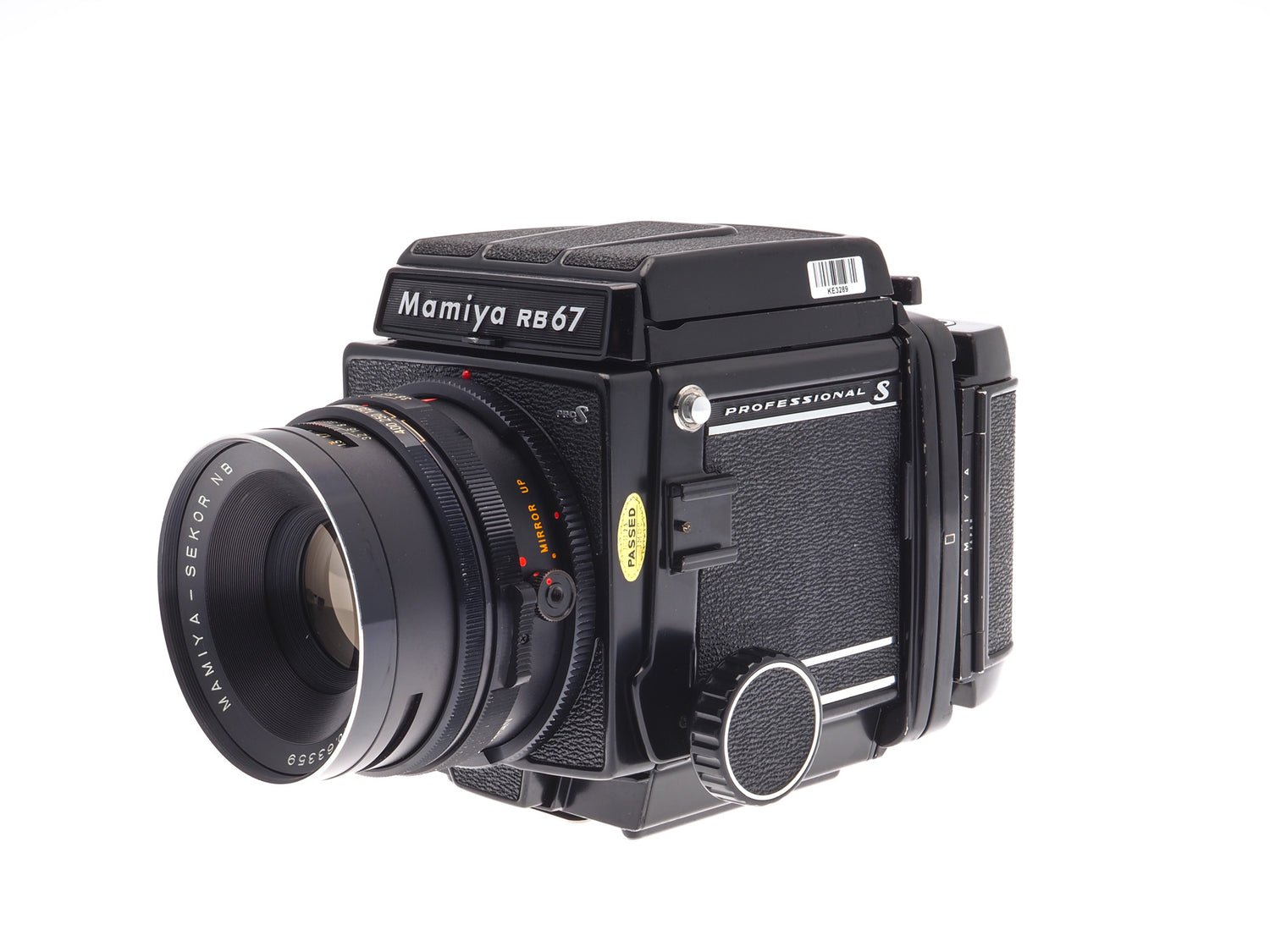 Mamiya RB67 Pro-S + 127mm f3.8 Sekor NB + 120 Pro-S 6x7 Film Back + Waist  Level Finder