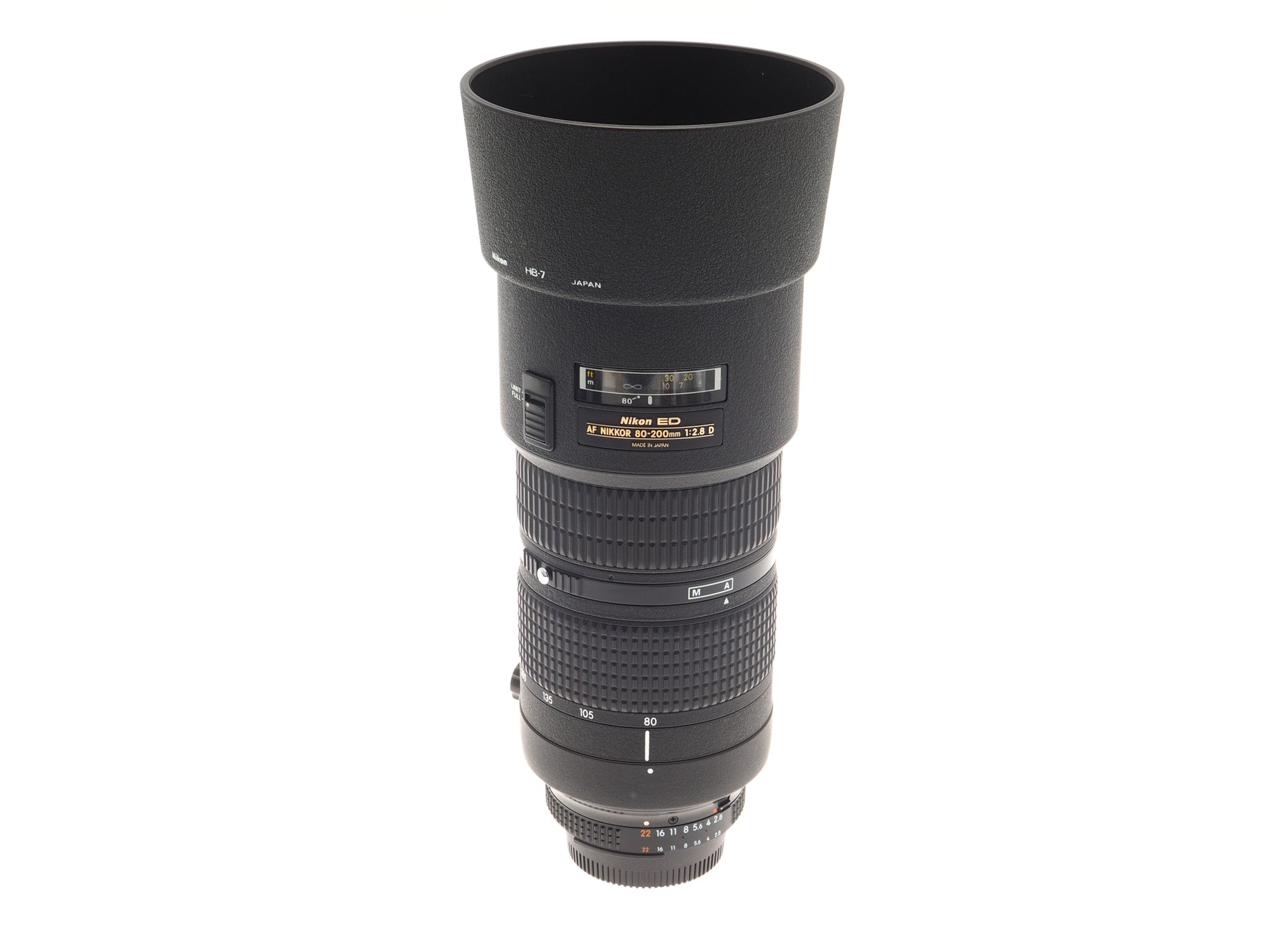 Nikon 80-200mm f2.8 D ED AF Zoom Nikkor (Mark III / Dual Ring) - Lens