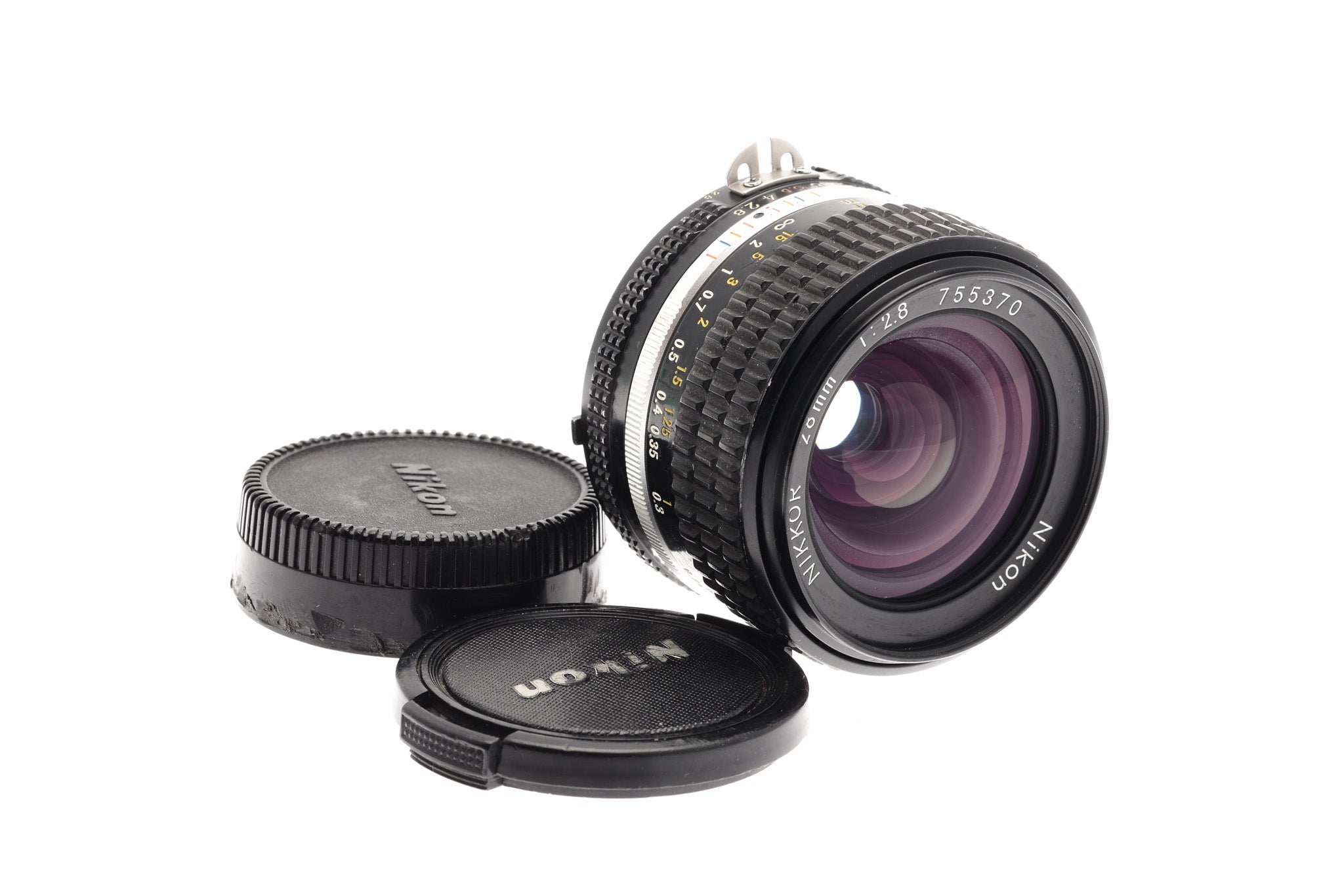 ブランド雑貨総合 28mm Nikkor ニコン 【美品】Nikon F2.8 単