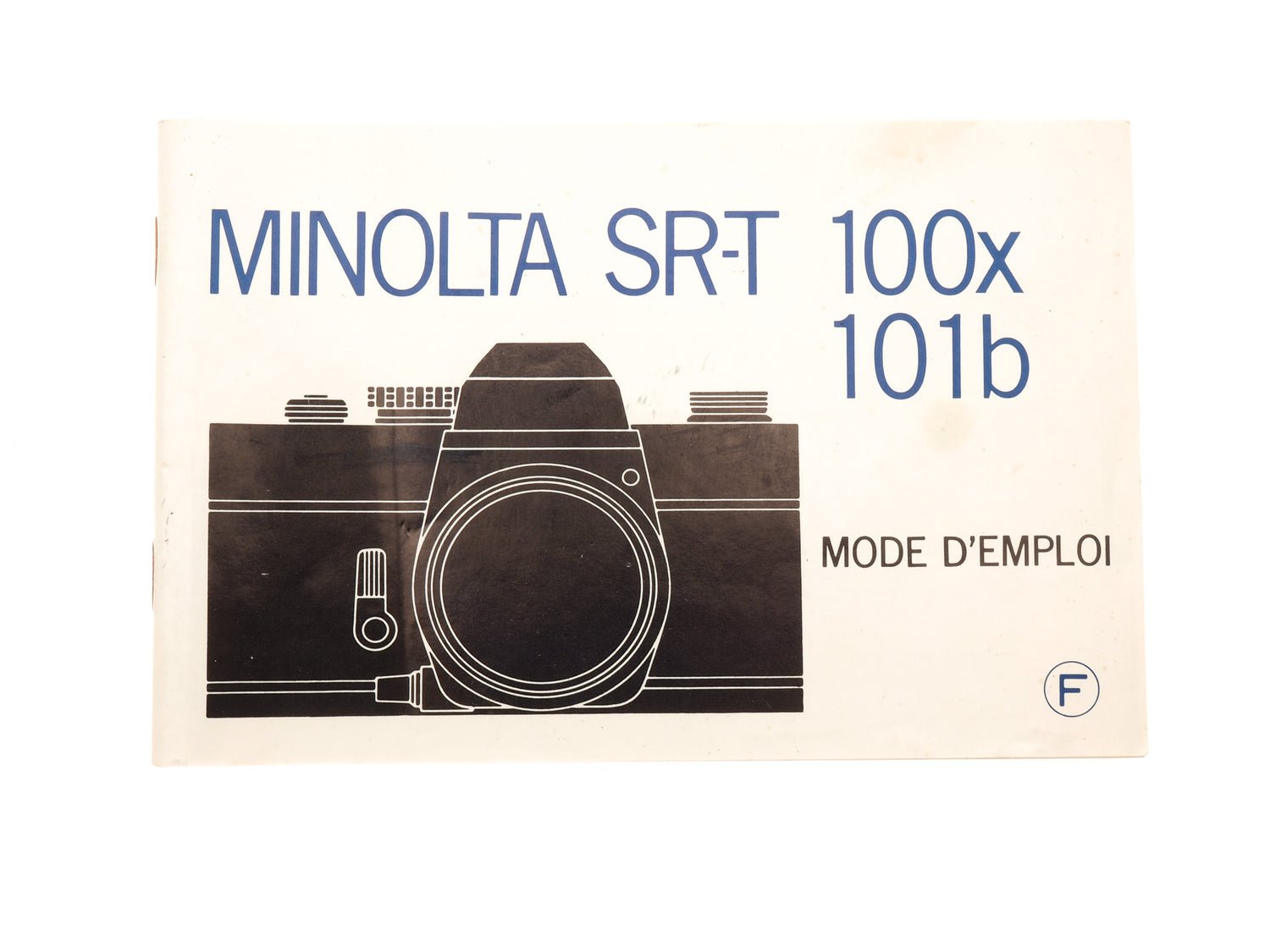 Minolta SR-T 100x/101b Instruction Manual - Accessory Kamerastore
