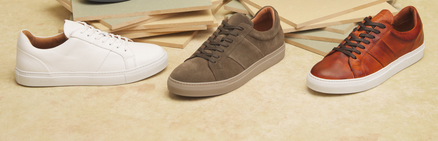 Terceira Navy Suede Trainers | Oliver Sweeney