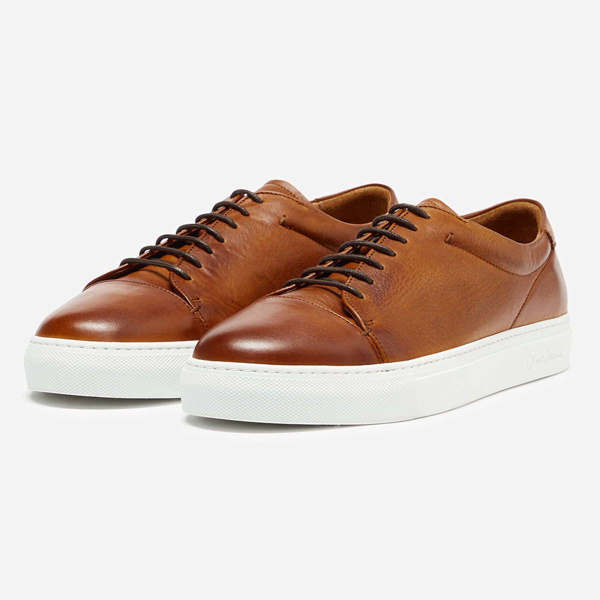 Grandola Cognac | Leather Trainer | Men's Trainers | Oliver Sweeney