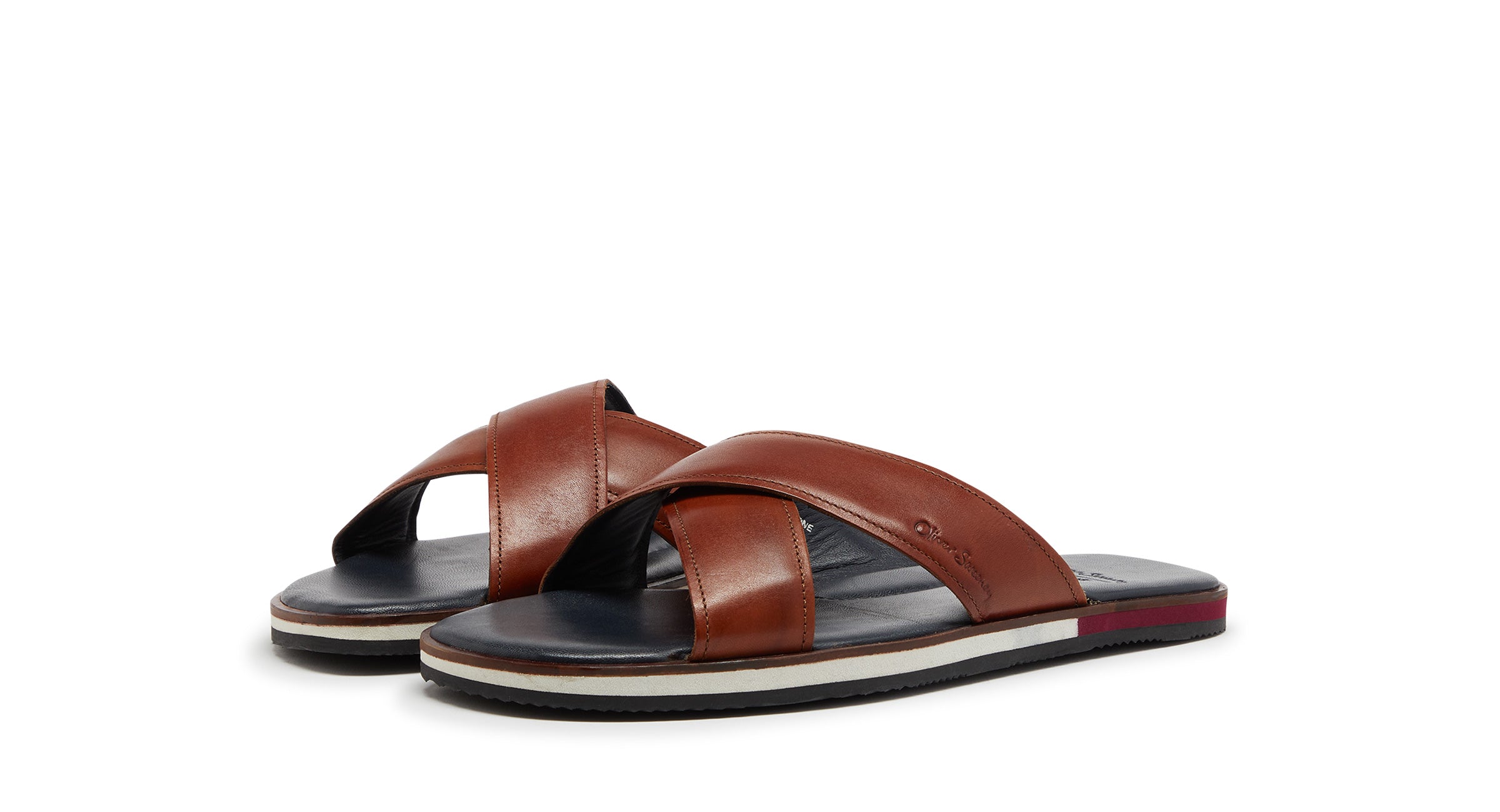 Whitestone Tan | Calf Leather Sandal | Men's Sandals | Oliver Sweeney