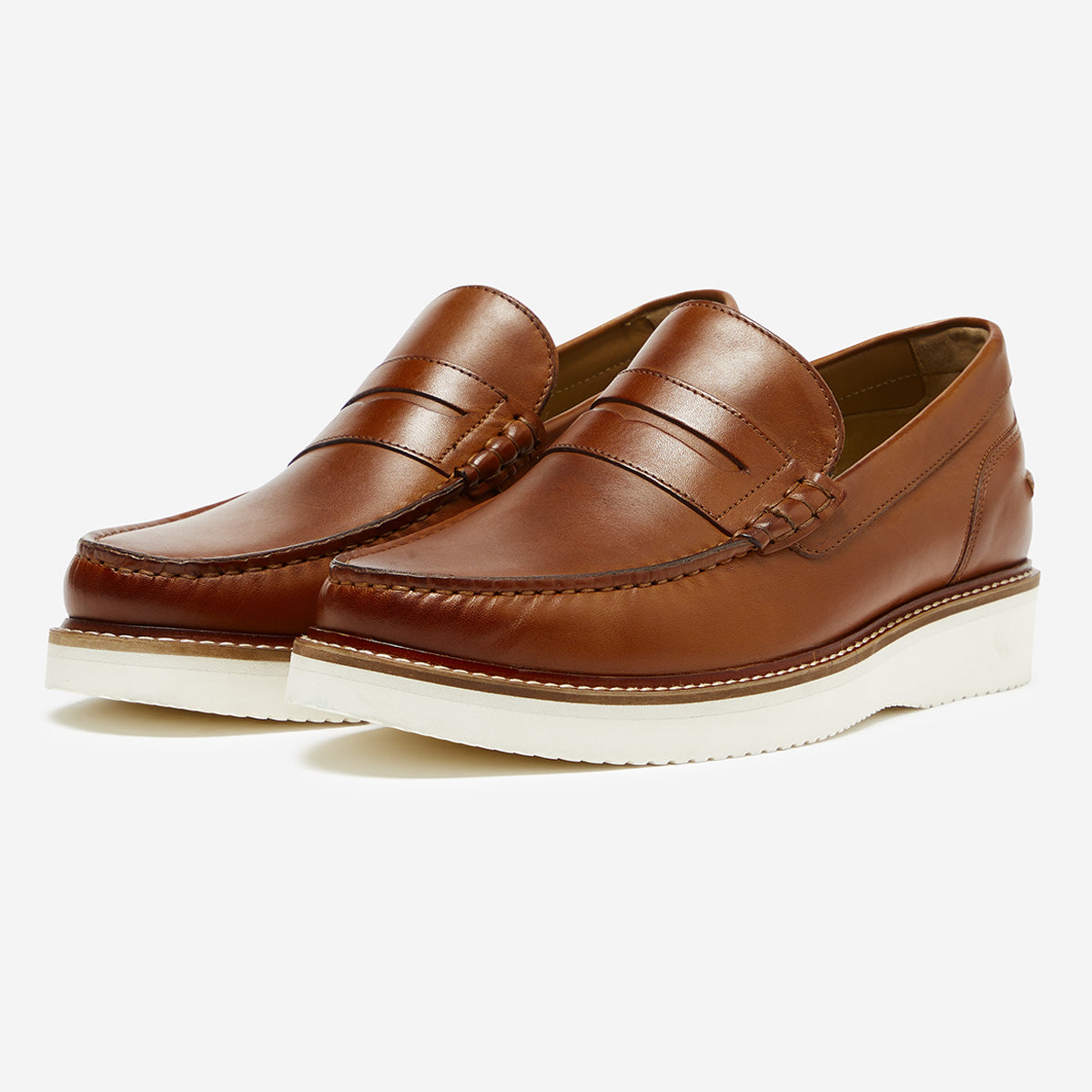Hadleigh Tan | Leather Penny Loafer | Men's Shoes | Oliver Sweeney