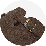Antiqued brass buckle