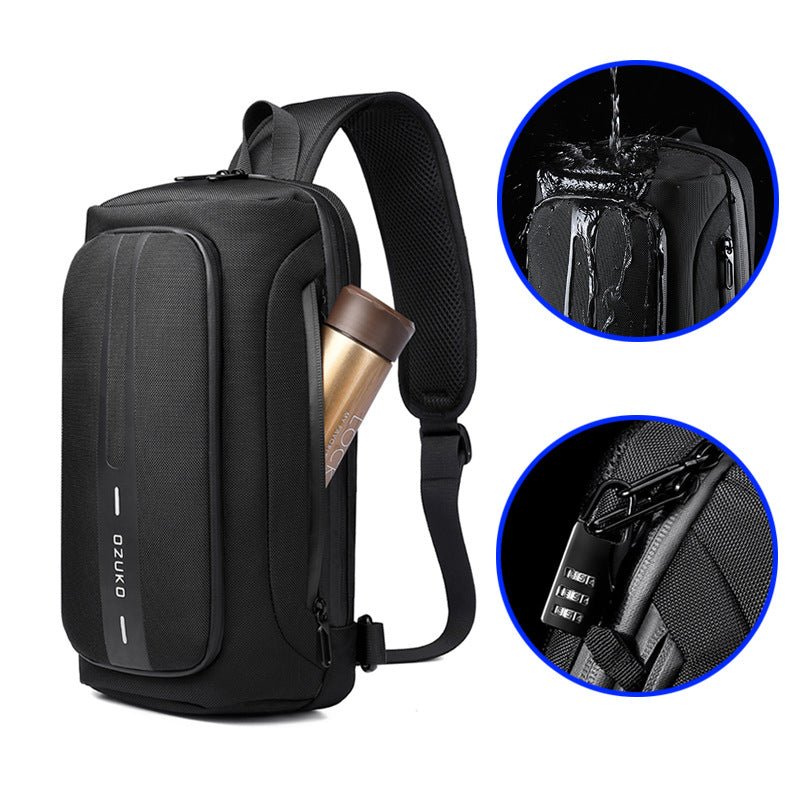 Anti-theft Mens Travel Sling Bags with USB Port丨Neouo