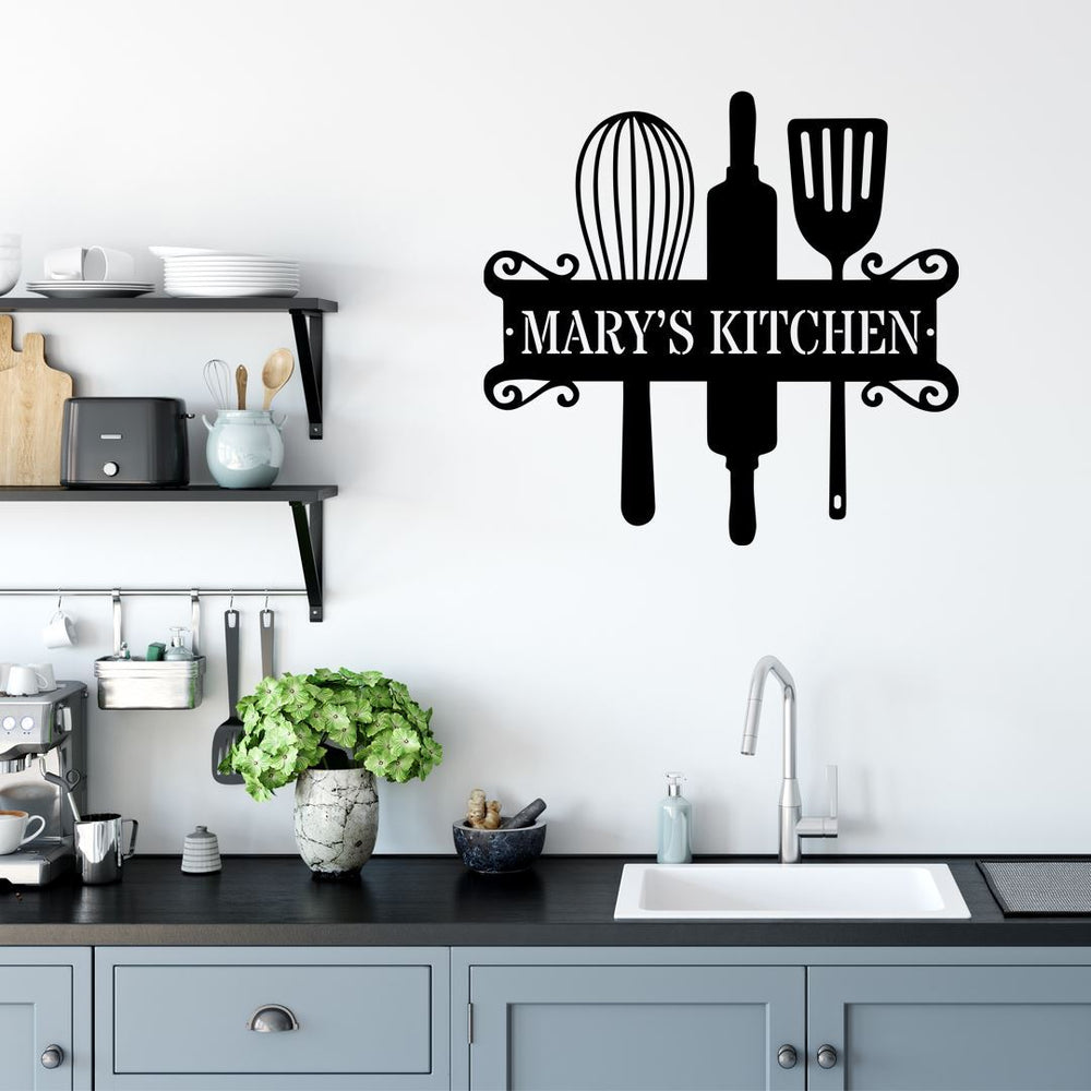 Kitchen metal wall signs - Afcultures Cutting Metal Wall Art