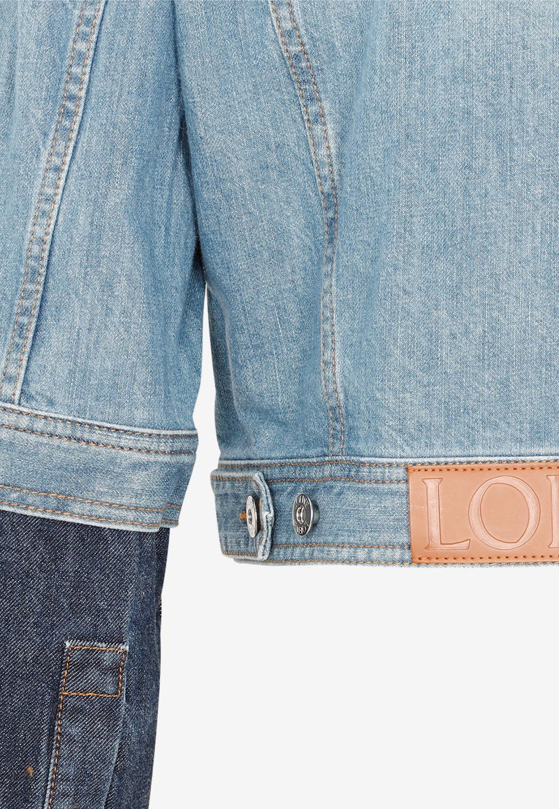 LOEWE 20FW Two-tone Denim Jacket csm.fi.cr