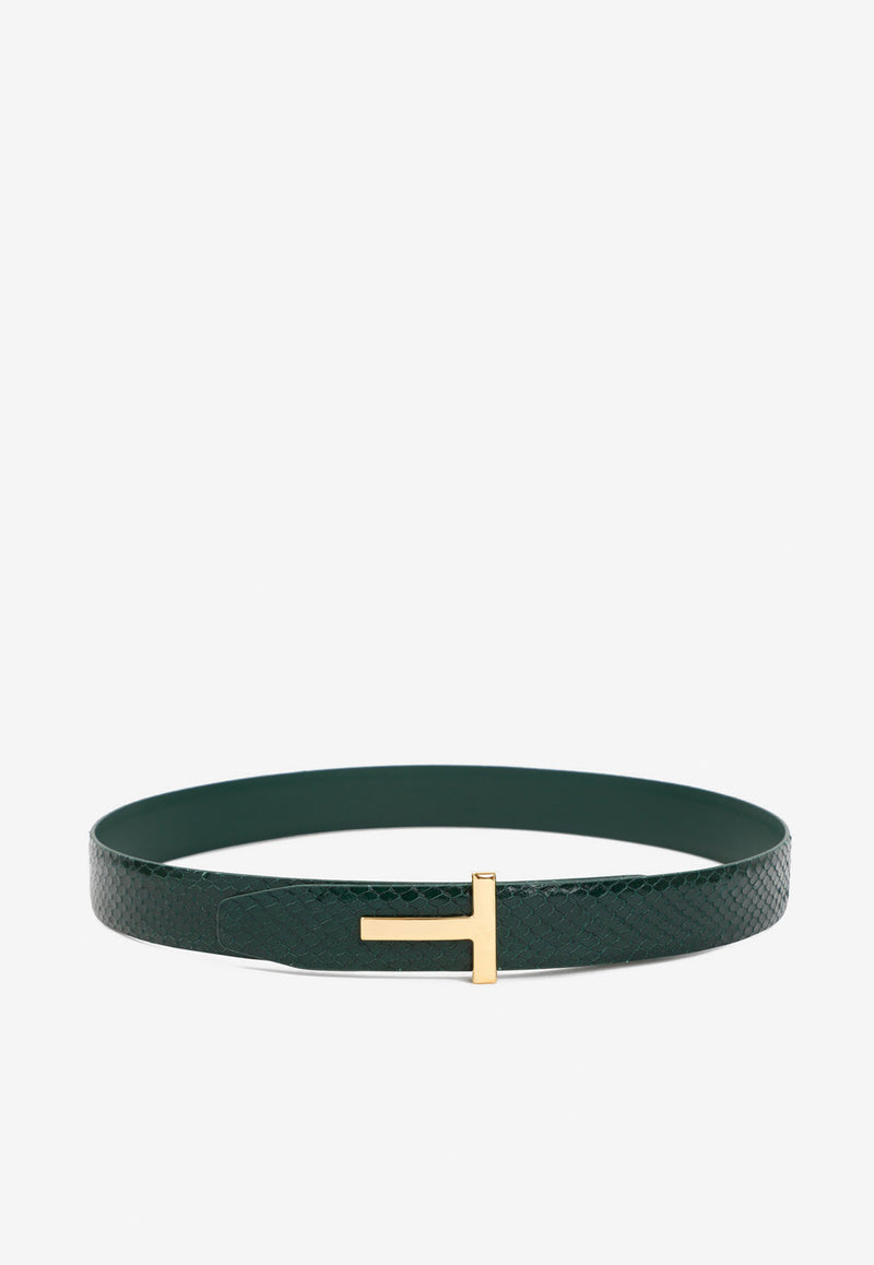 T-Buckle Belt in Calf Leather – THAHAB KW