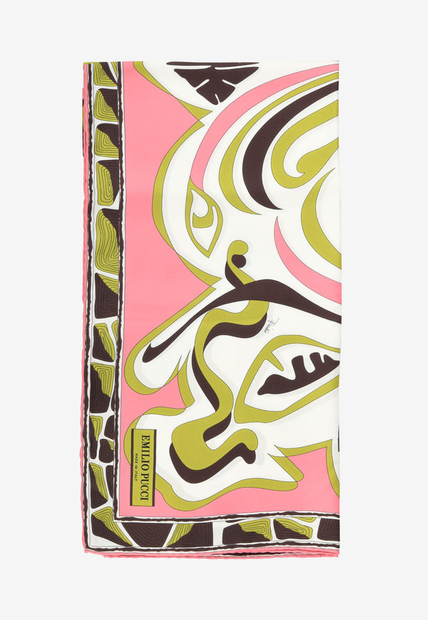 Emilio Pucci - Onde-Print Silk-Twill Carré - ICON-ICON