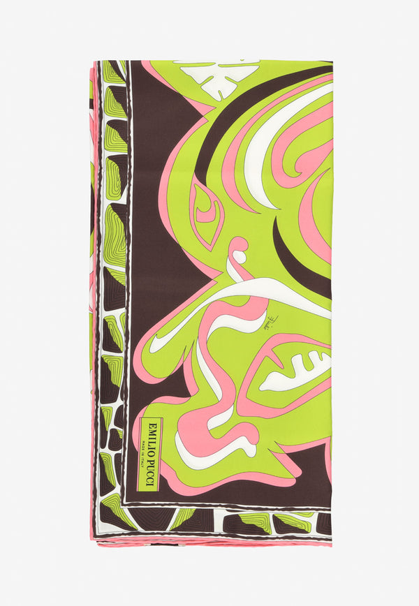 Emilio Pucci - Onde-Print Silk-Twill Carré - ICON-ICON