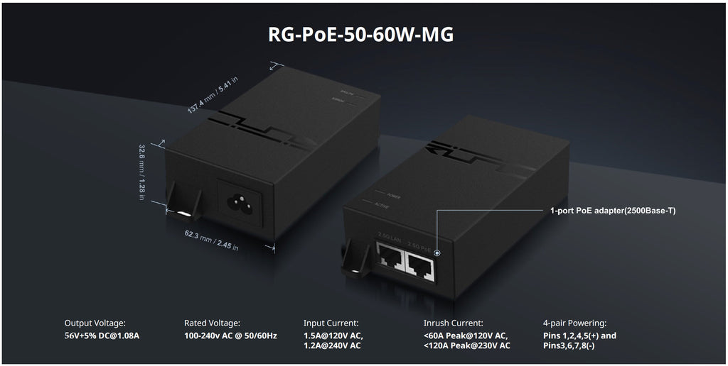 RG-POE-50-60W-MG